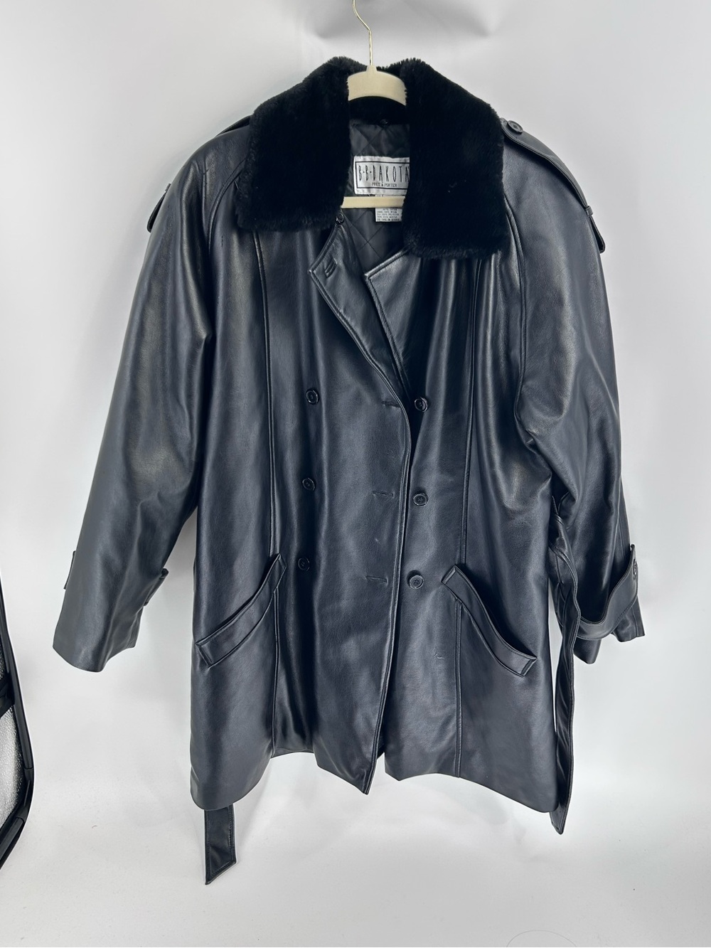 Vintage BB Dakota black leather jacket - Large